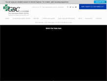 Tablet Screenshot of grossmanburncenter.com